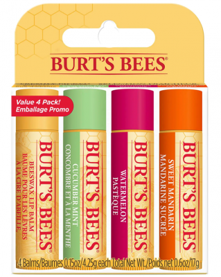 Burt's Bees Freshly Picked Lip Balms (4 x 4.25g)